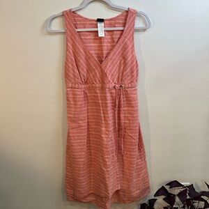 Patagonia Coral Striped Mini Dress